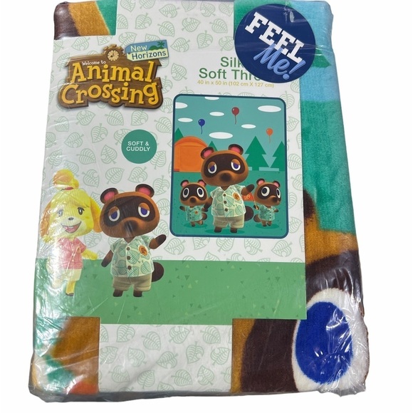 ANIMAL Crossing Silky Soft Throw Blanket - Picture 1 of 1
